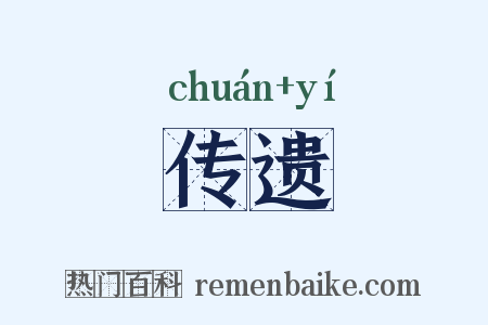 传遗是什么意思的图片